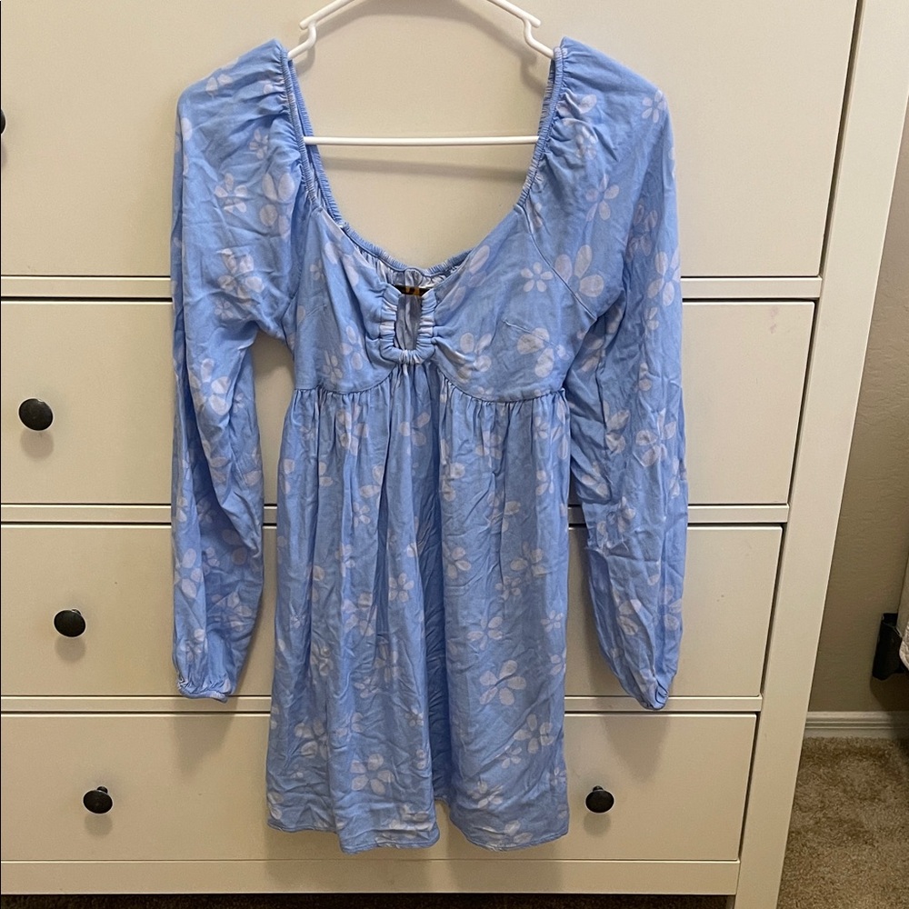American Eagle Outfitters Blue Floral Dress